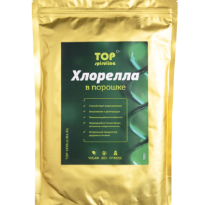 Хлорелла Organic (дикая) в порошке 500 гр.